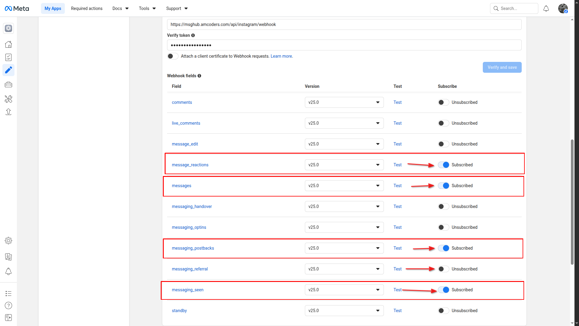 Webhook Events